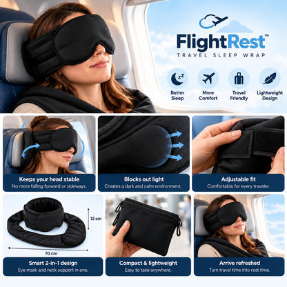 FLIGHTREST™ 3-in-1 Travel Sleep Set